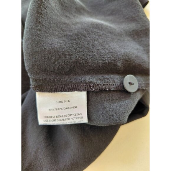 Eileen Fisher Black Silk Petite Pants Size PP - Picture 3 of 9